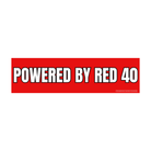 Powered by Red 40 - Frog Mustard Stickers