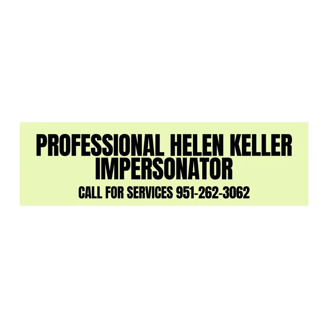 Professional Helen Keller Impersonator - Frog Mustard Stickers