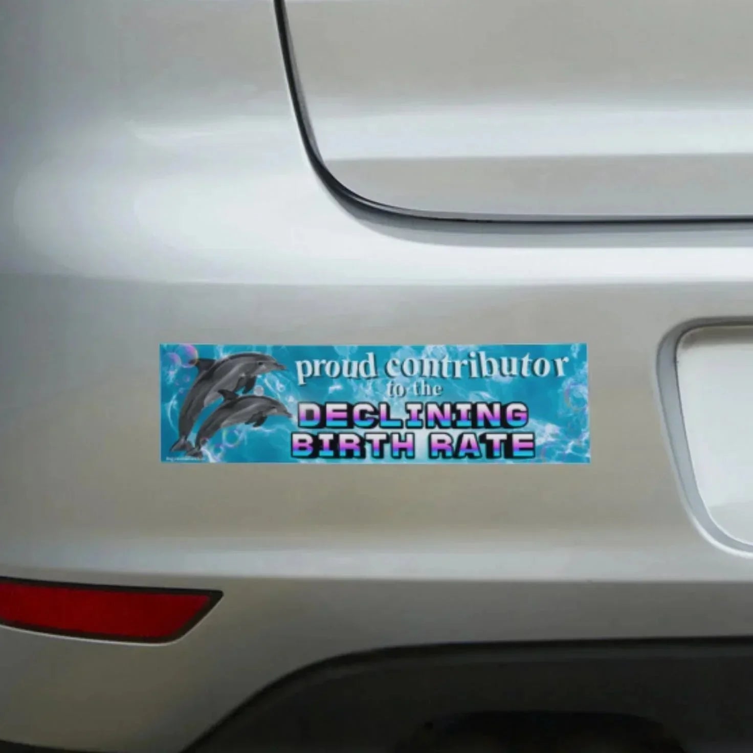 Proud Contributor to the Declining Birth Rate - Frog Mustard Stickers