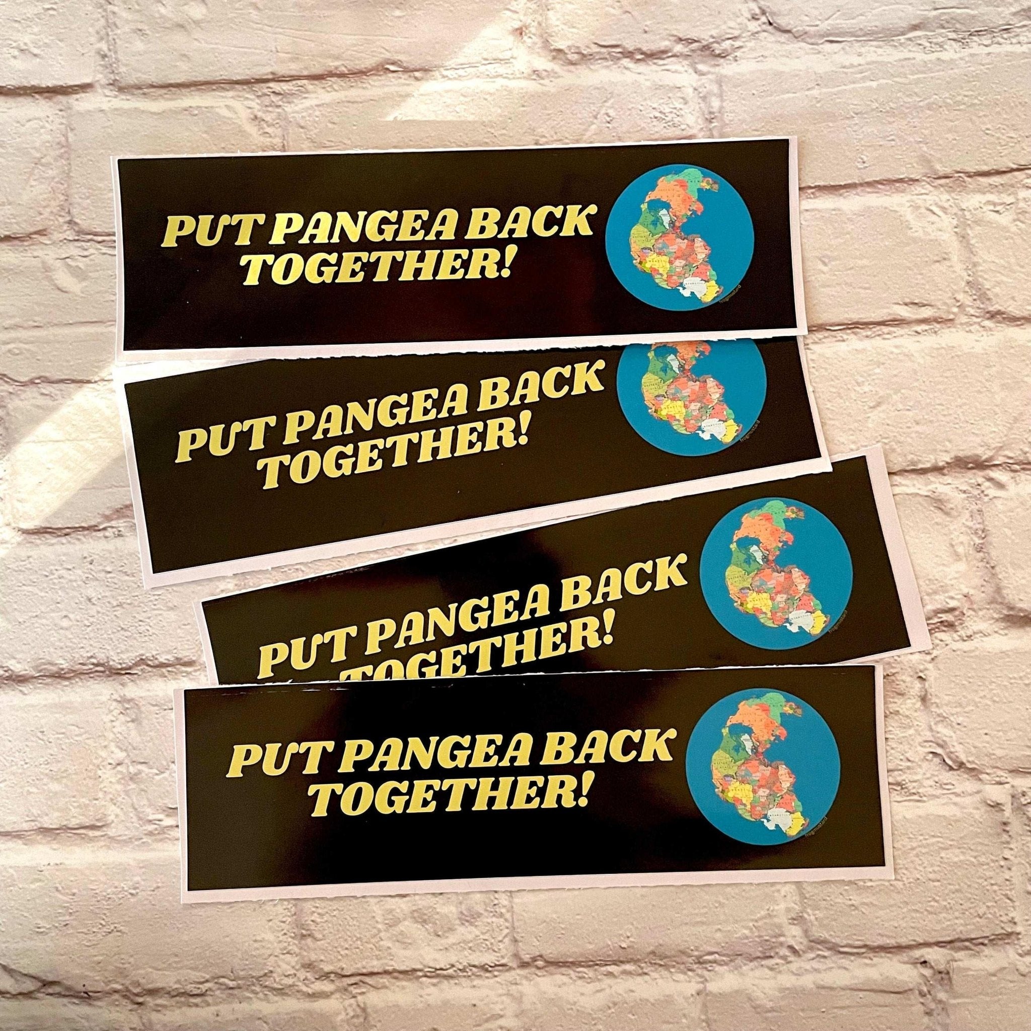 Put Pangea Back Together! - Frog Mustard Stickers