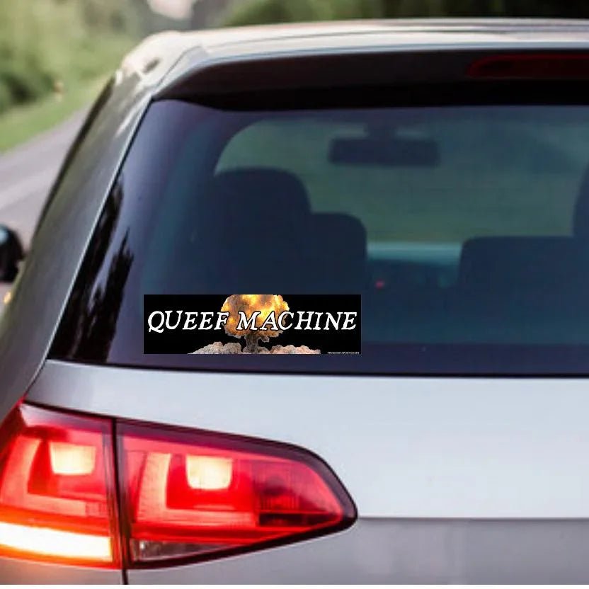 Queef Machine Decal - Frog Mustard Stickers