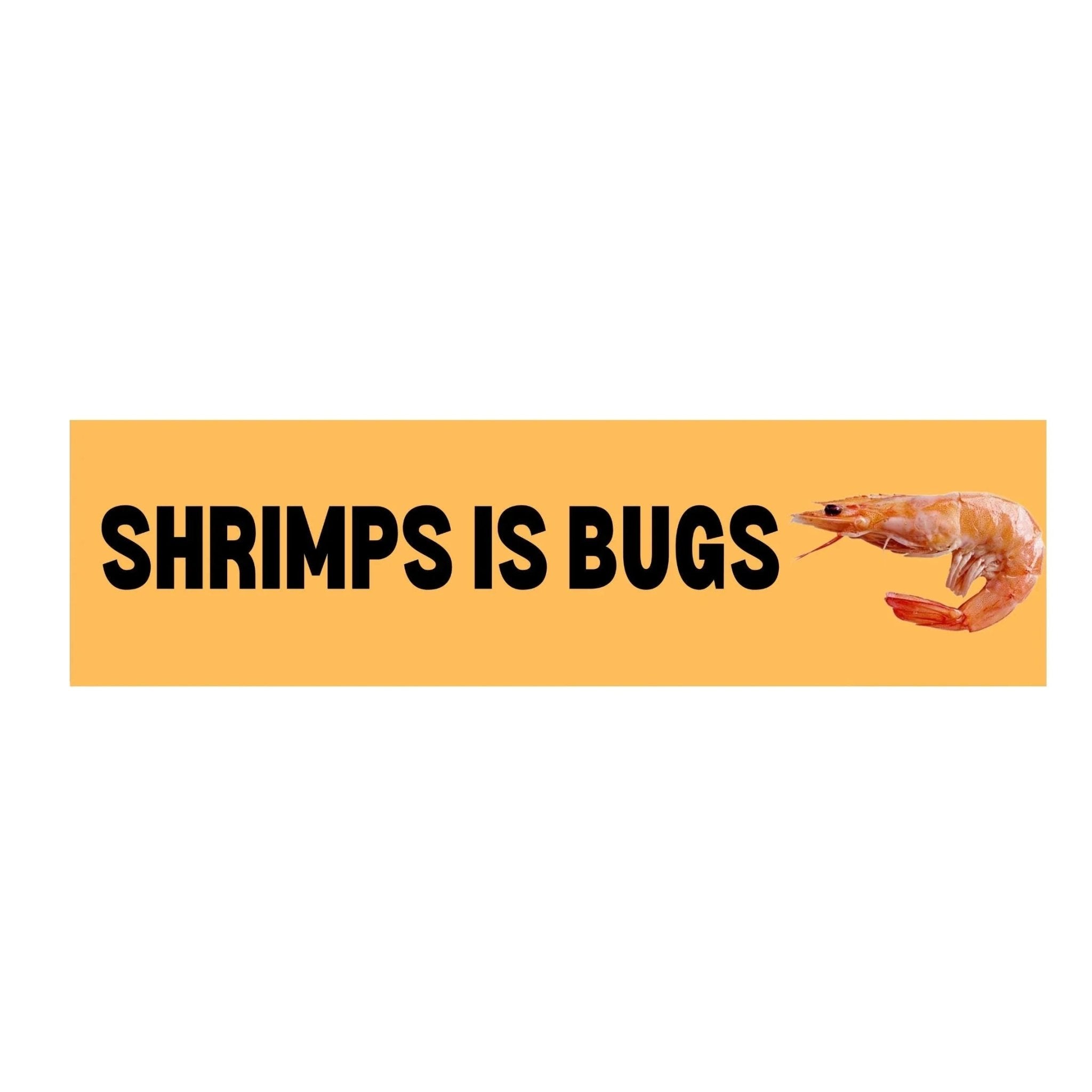Shrimps is Bugs - Frog Mustard Stickers