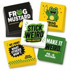 Single Custom Sticker or Magnet - Your Design, Your Size (Up to 8.5" x 4" - Please Read Product Description) - Frog Mustard Stickers