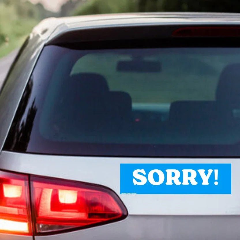 Sorry! Decal - Frog Mustard Stickers