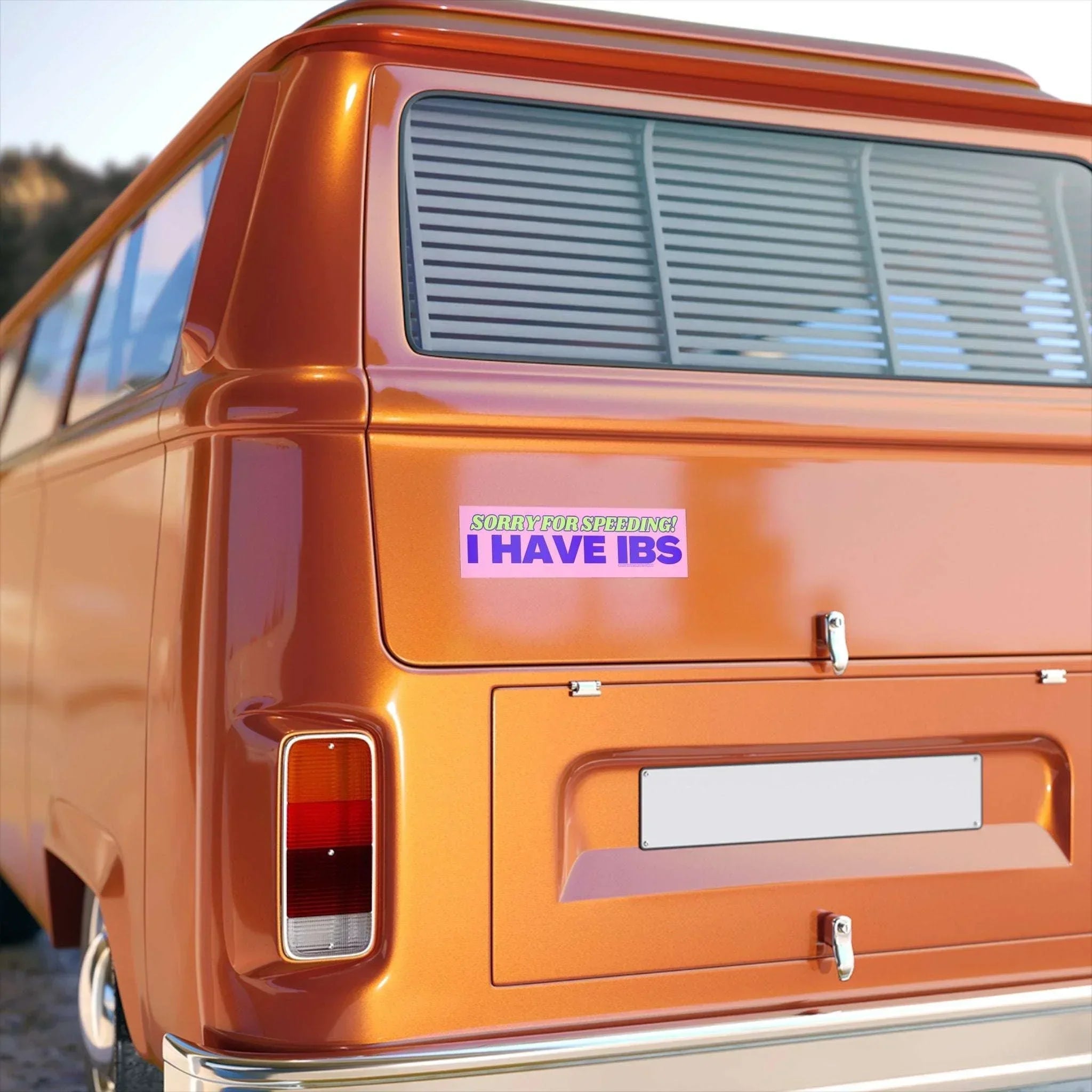 Sorry for Speeding - I Have IBS - Frog Mustard Stickers
