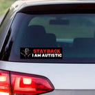 Stay Back! I Am Autistic - Frog Mustard Stickers