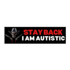 Stay Back! I Am Autistic - Frog Mustard Stickers