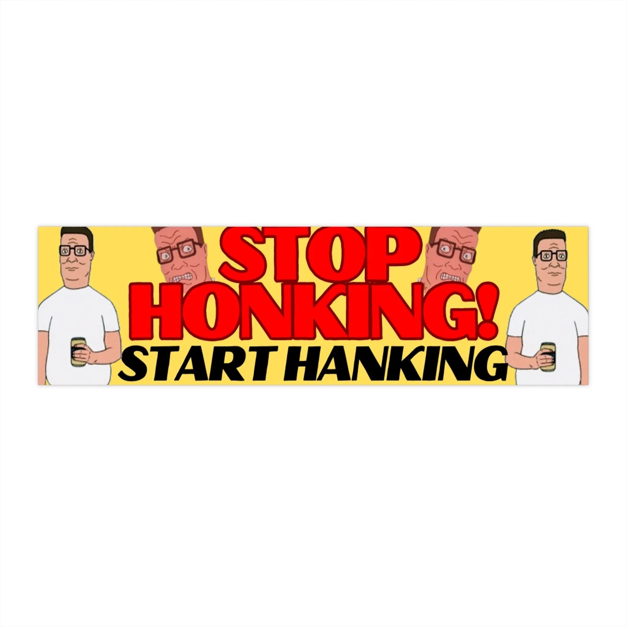 Stop Honking! Start Hanking - Frog Mustard Stickers