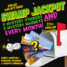 Swampscriptions: Monthly Stickers & Magnets (up to 70% off) 🐸📦 - Frog Mustard Stickers