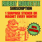 Swampscriptions: Monthly Stickers & Magnets (up to 70% off) 🐸📦 - Frog Mustard Stickers