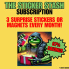 Swampscriptions: Monthly Stickers & Magnets (up to 70% off) 🐸📦 - Frog Mustard Stickers