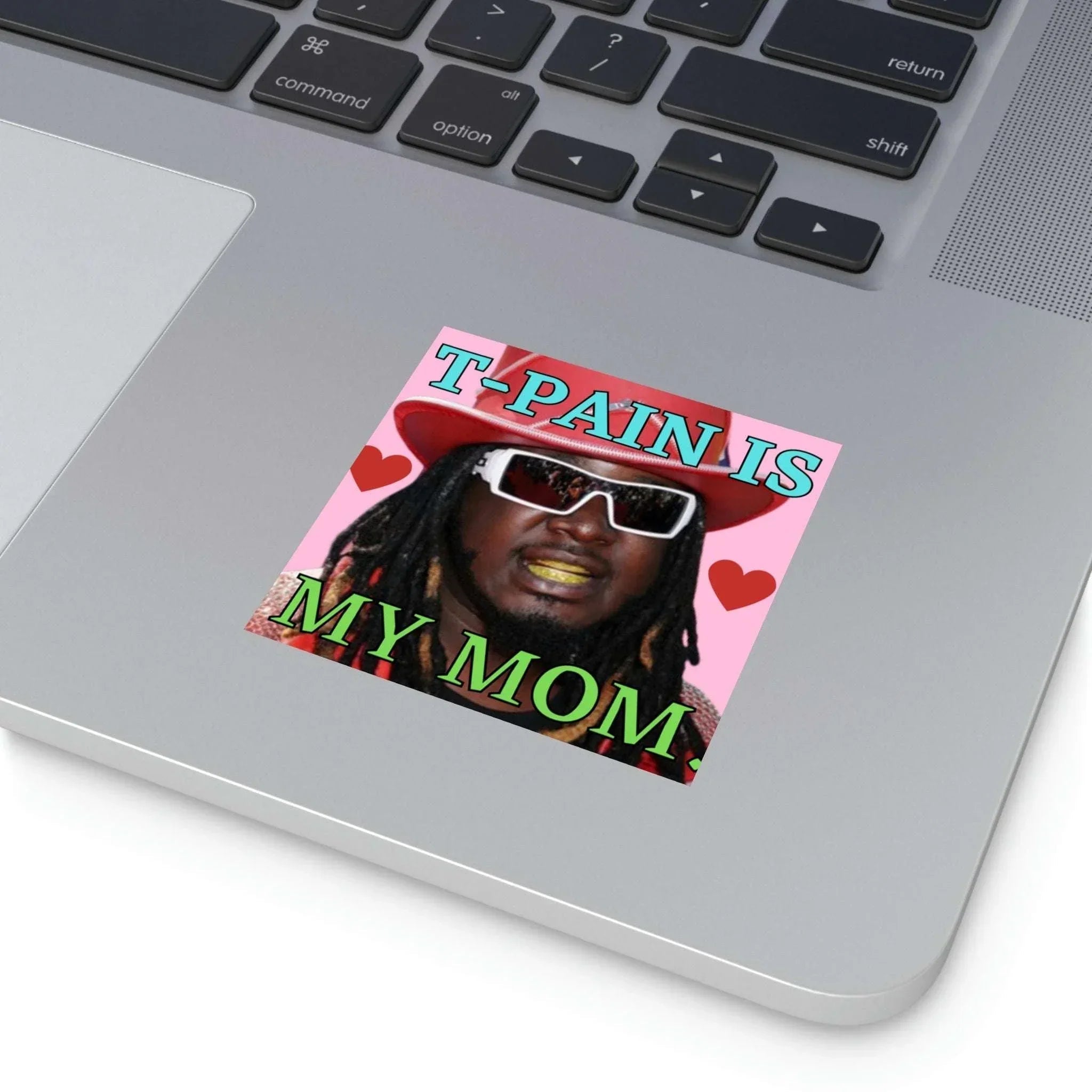 T - Pain is My Mom - Square Sticker - Frog Mustard Stickers