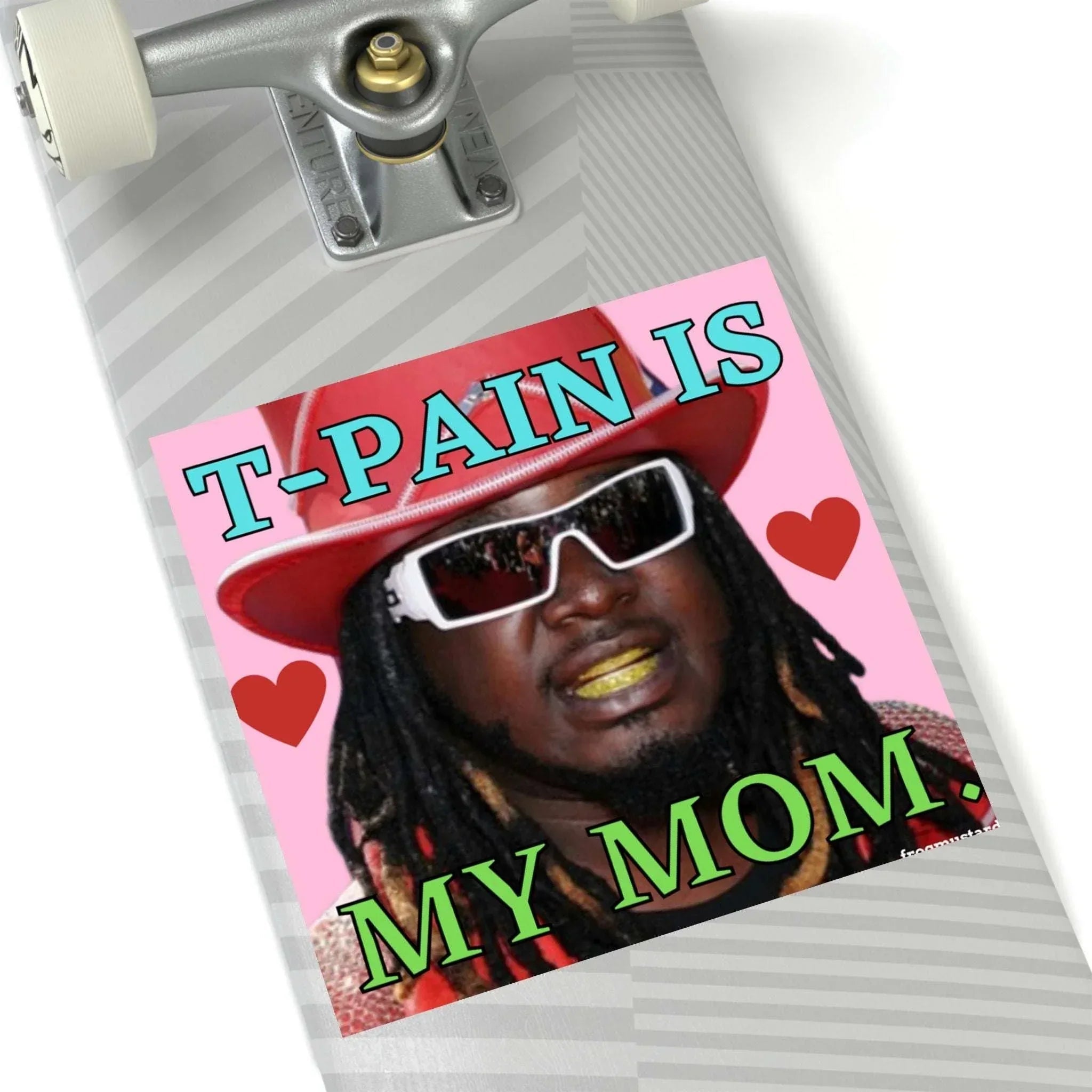 T - Pain is My Mom - Square Sticker - Frog Mustard Stickers