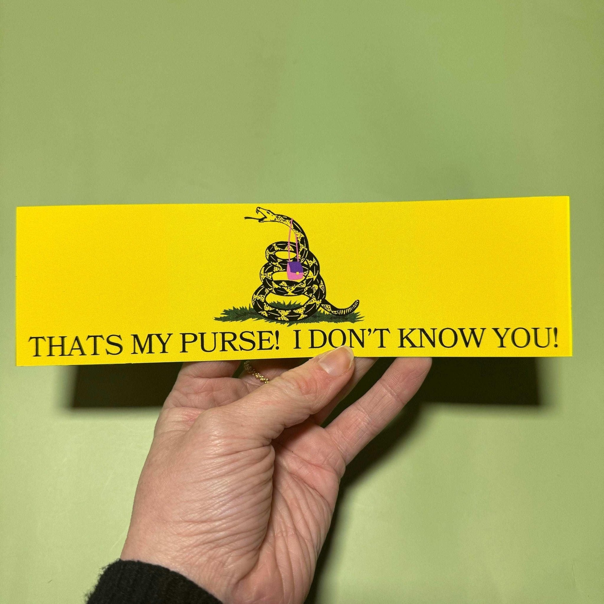 That's My Purse! I Don't Know You! - Frog Mustard Stickers