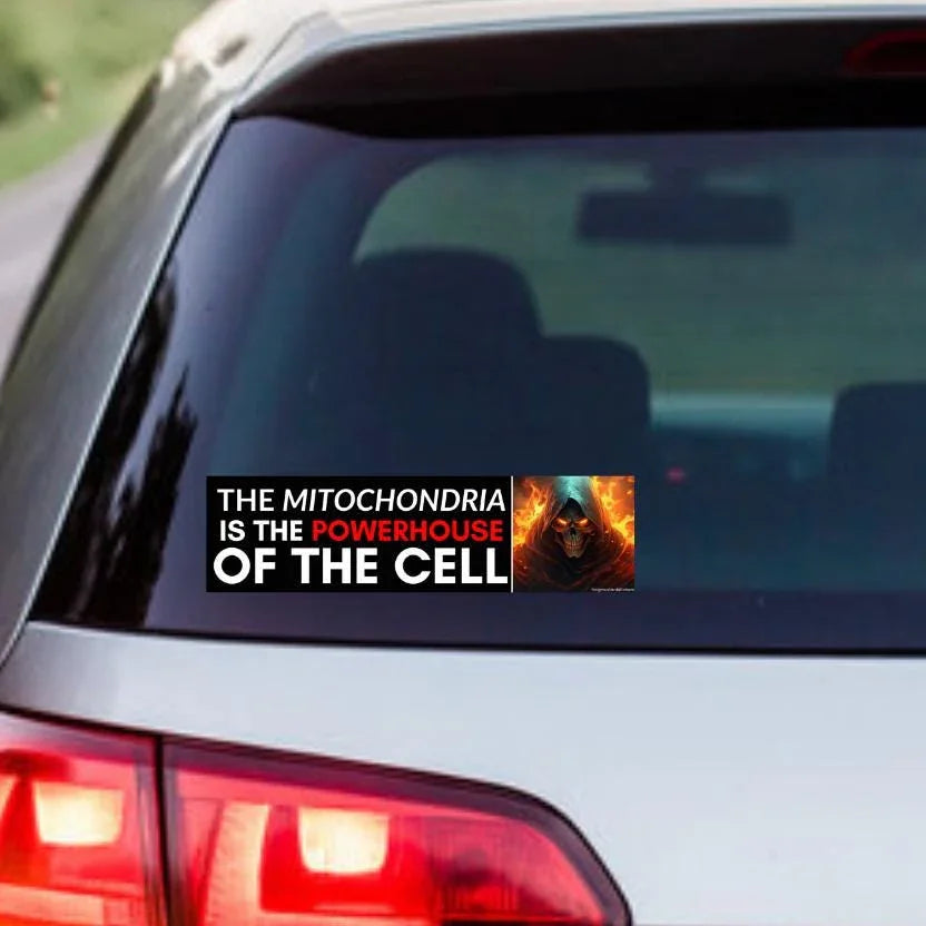 The Mitochondria is the POWERHOUSE of the Cell - Frog Mustard Stickers