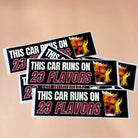 This Car Runs on 23 Flavors (Dr Pepper) - Frog Mustard Stickers
