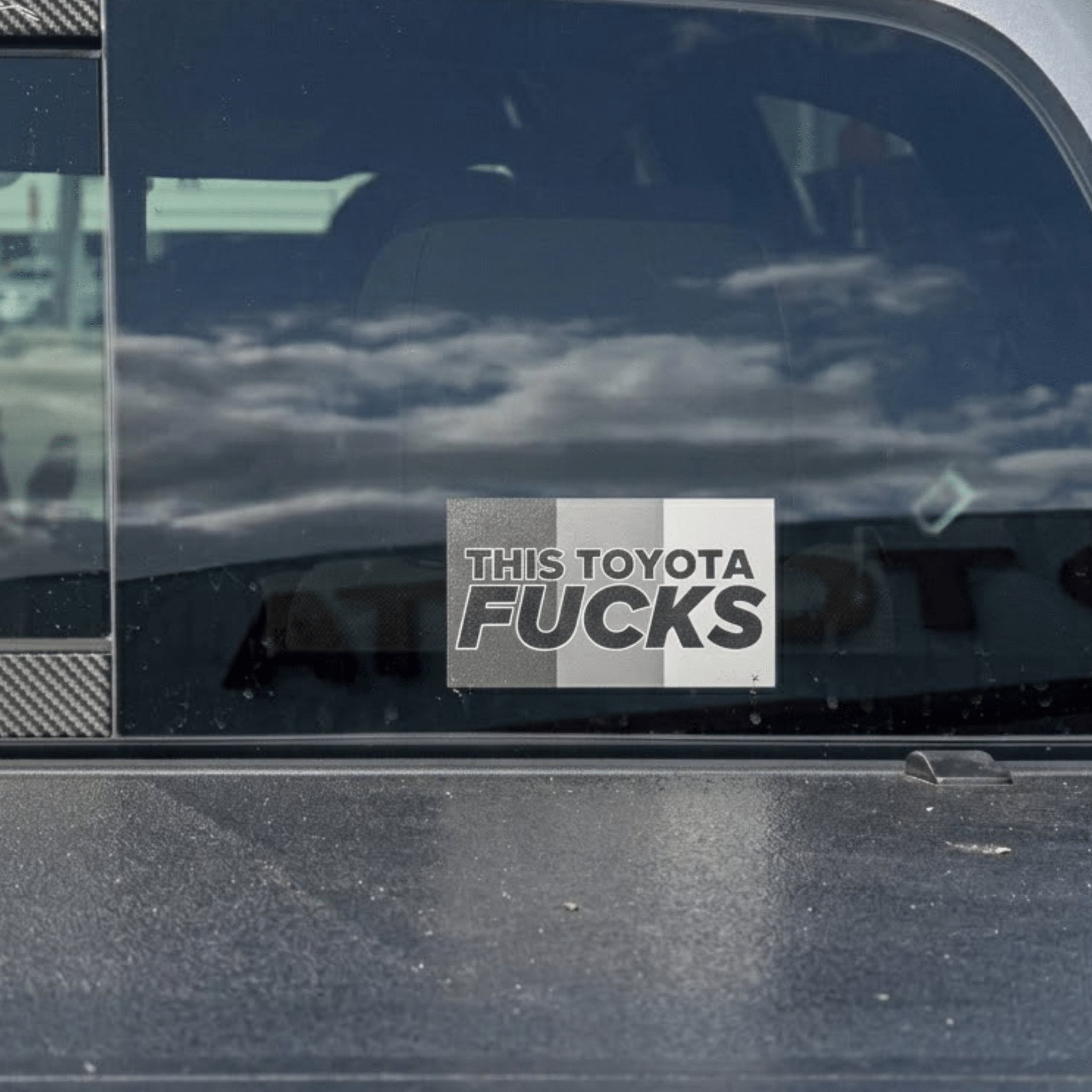 This Toyota F**ks | Retro or Greyscale / Solid or Topographic Options - Frog Mustard Stickers
