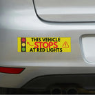 This Vehicle Stops at Red Lights - Frog Mustard Stickers