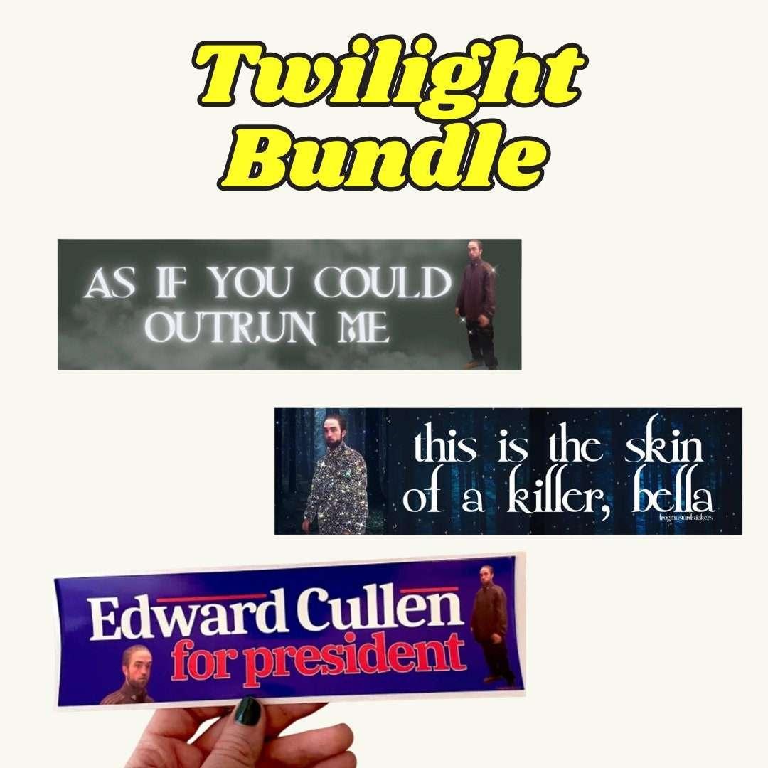 Twilight Meme Lover Bundle - 3 - Pack - Premium Weather - proof Vinyl Stickers or Magnets - Frog Mustard Stickers