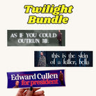 Twilight Meme Lover Bundle - 3 - Pack - Premium Weather - proof Vinyl Stickers or Magnets - Frog Mustard Stickers