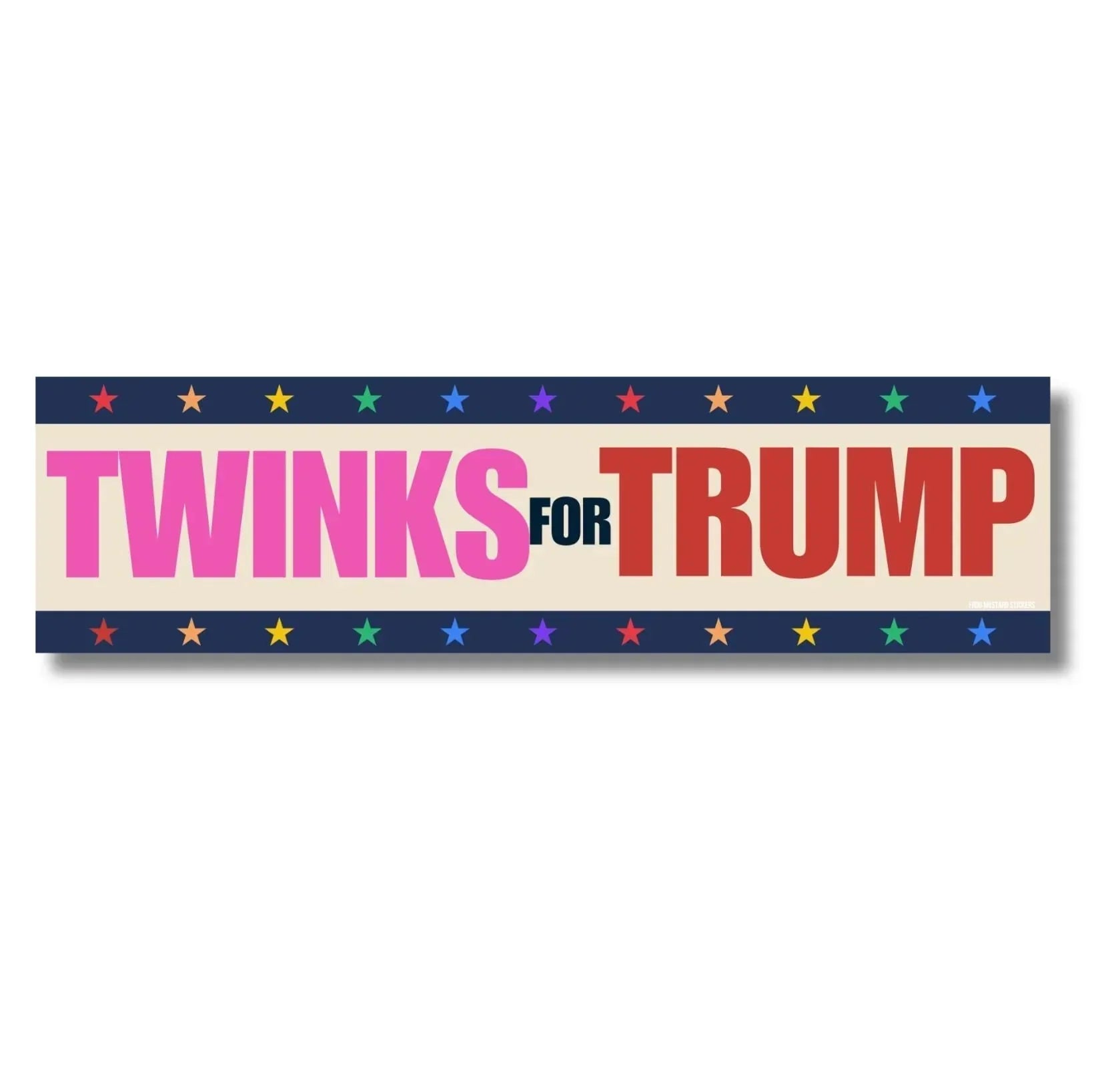 Twinks For (or Against) Trump - Frog Mustard Stickers