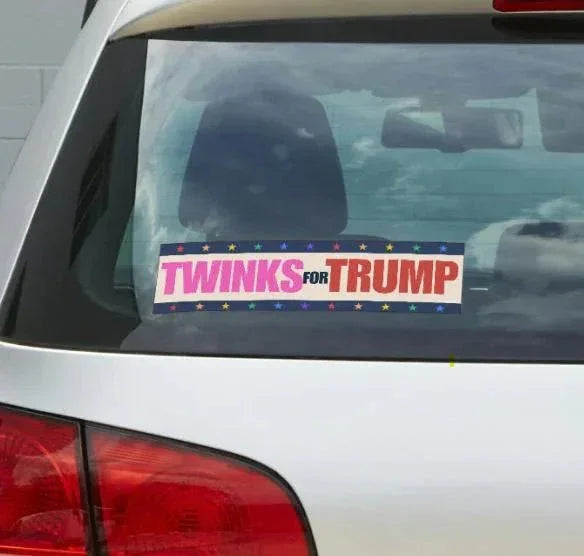 Twinks For (or Against) Trump - Frog Mustard Stickers