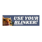 Use Your Blinker! Gun Cat - Frog Mustard Stickers
