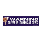 WARNING: Driving is Looking at Cows - Frog Mustard Stickers