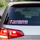 WARNING: Driving is Looking at Cows - Frog Mustard Stickers