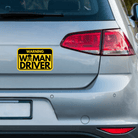 Warning: Woman Driver - Frog Mustard Stickers