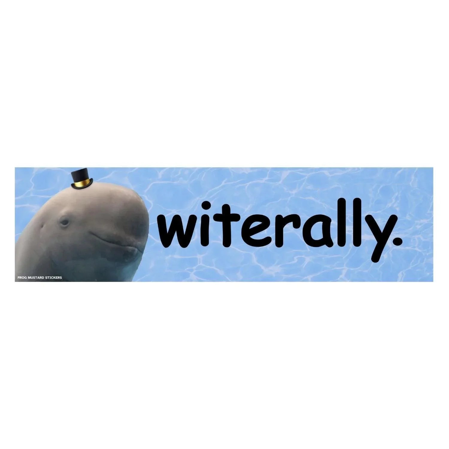 Witerally (Dolphin) - Frog Mustard Stickers
