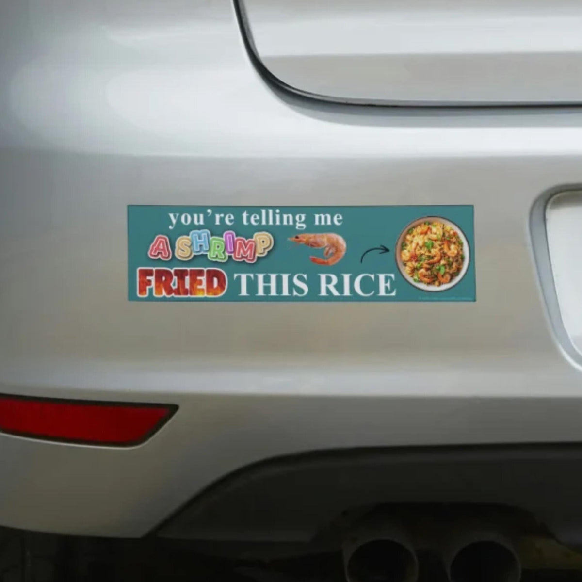 You're Telling Me A Shrimp Fried This Rice - Frog Mustard Stickers